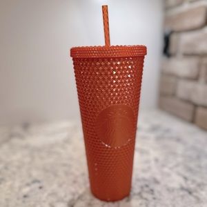NWT Starbucks orange studded tumbler!🧡